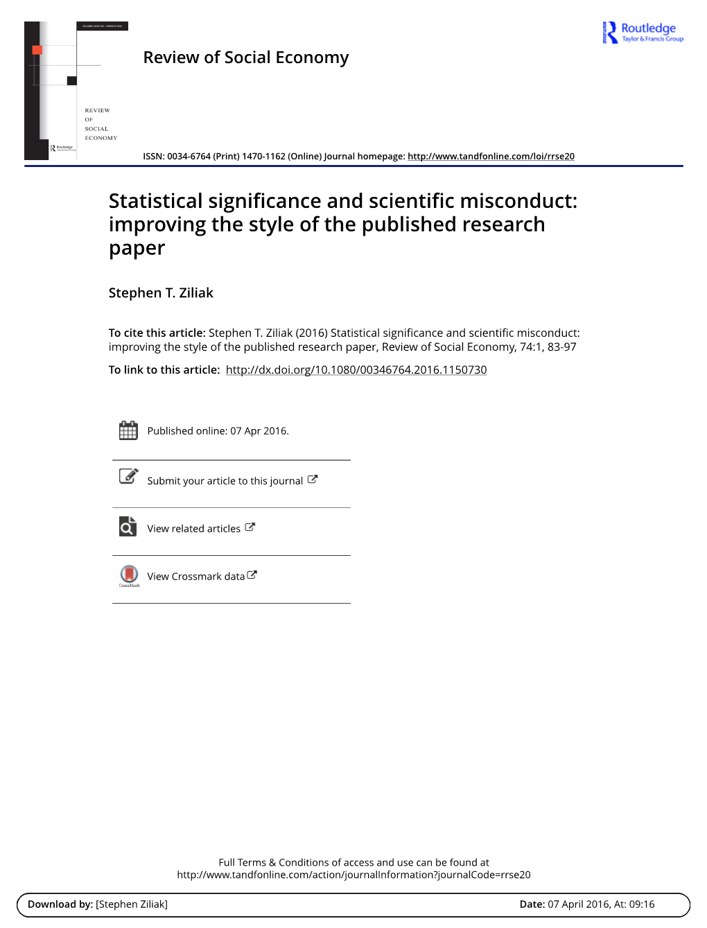 Statistical Significance and Scientific Misconduct: Improving the Style of the Published Research Paper