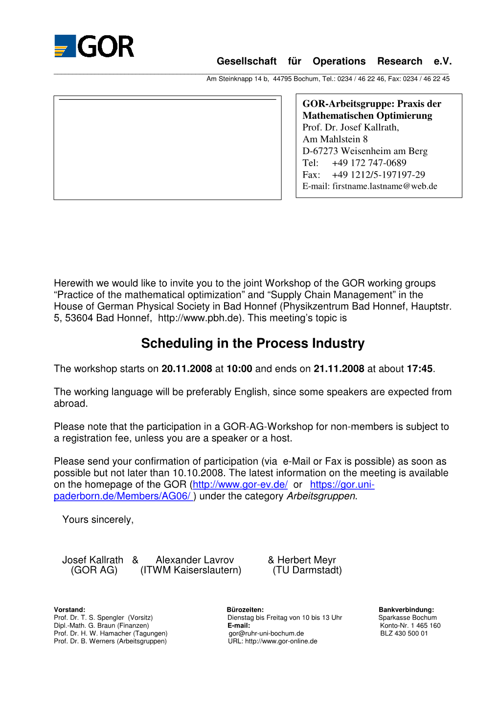 Scheduling in the Process Industry