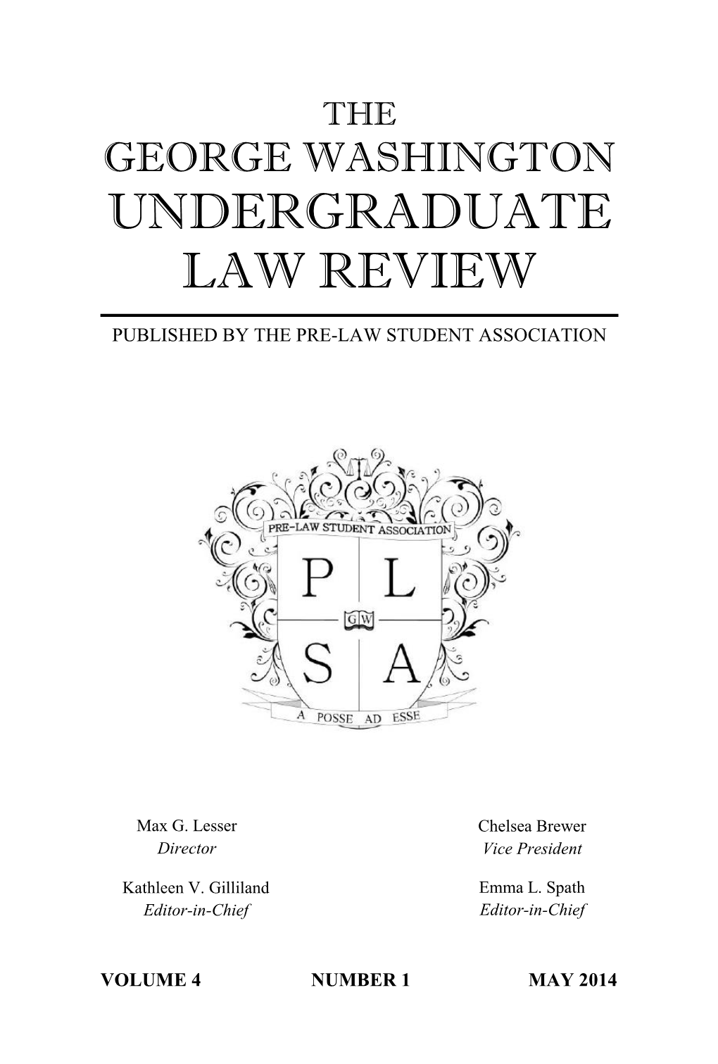 Undergraduate Law Review