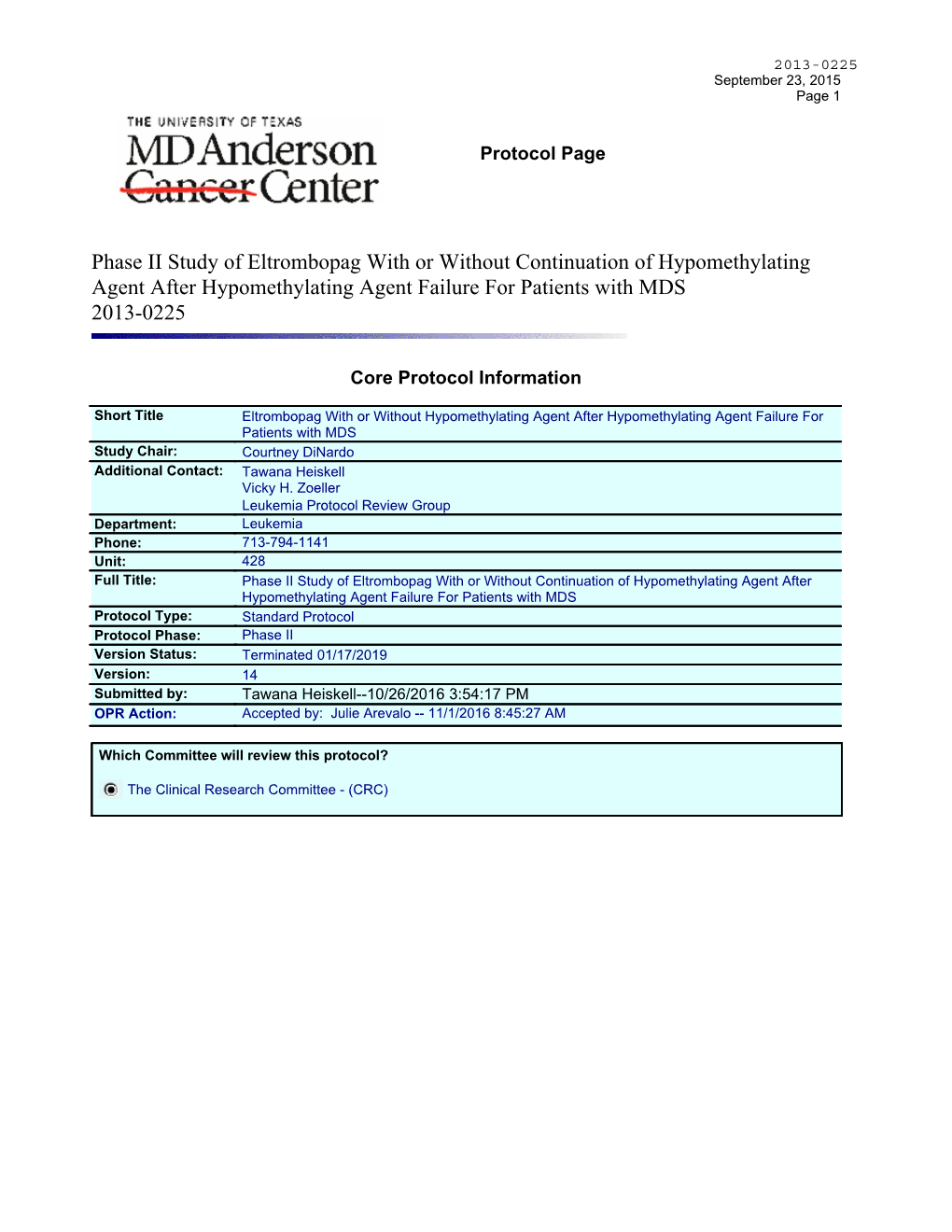 Study Protocol and Statistical Analysis Plan