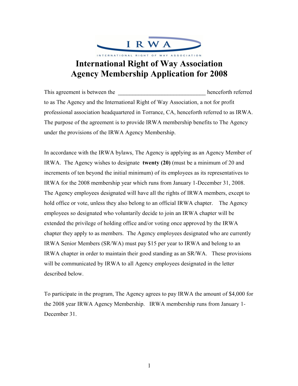 International Right of Way Association