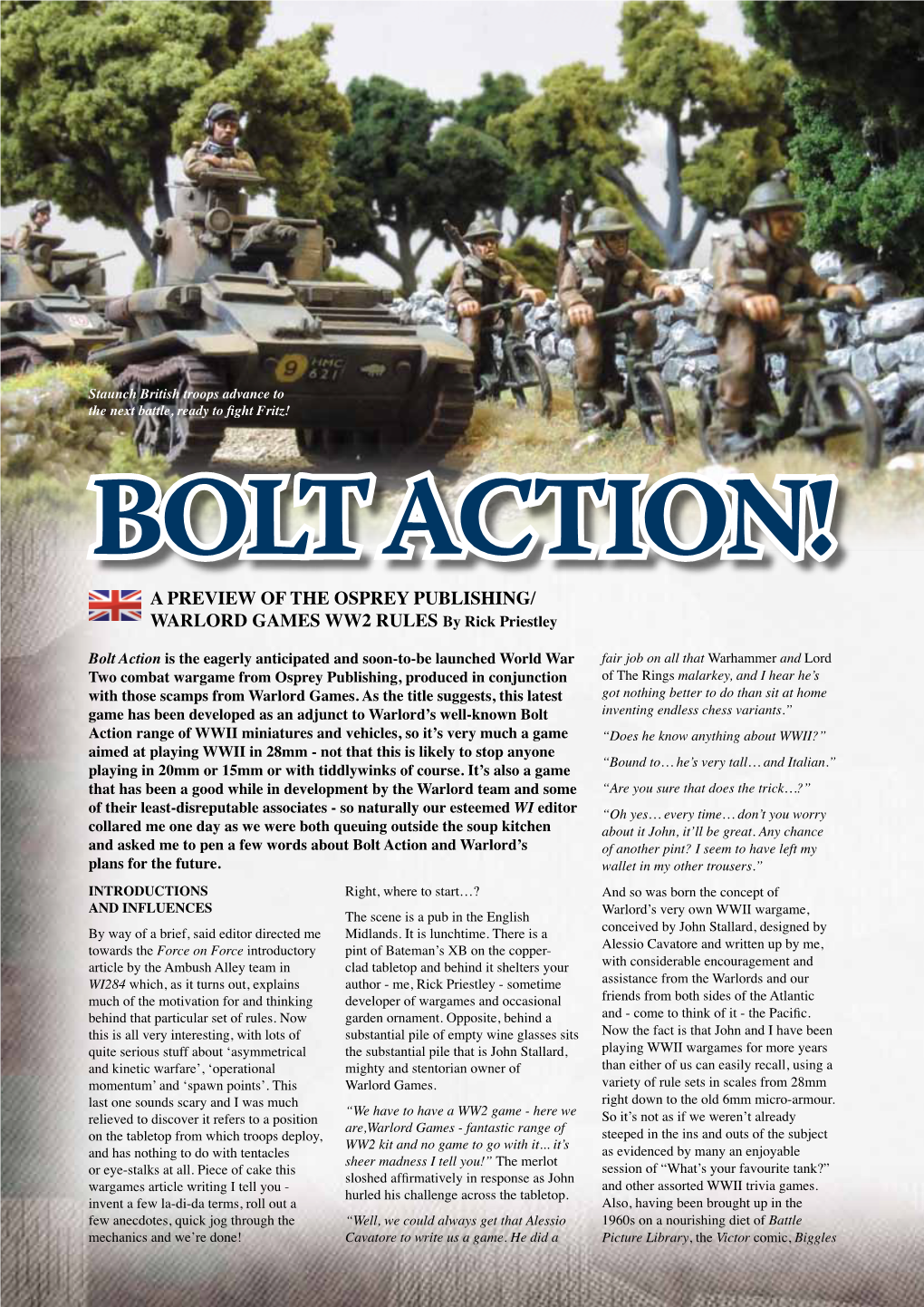 A Preview of the Osprey Publishing/ Warlord Games Ww2 Rules by Rick Priestley