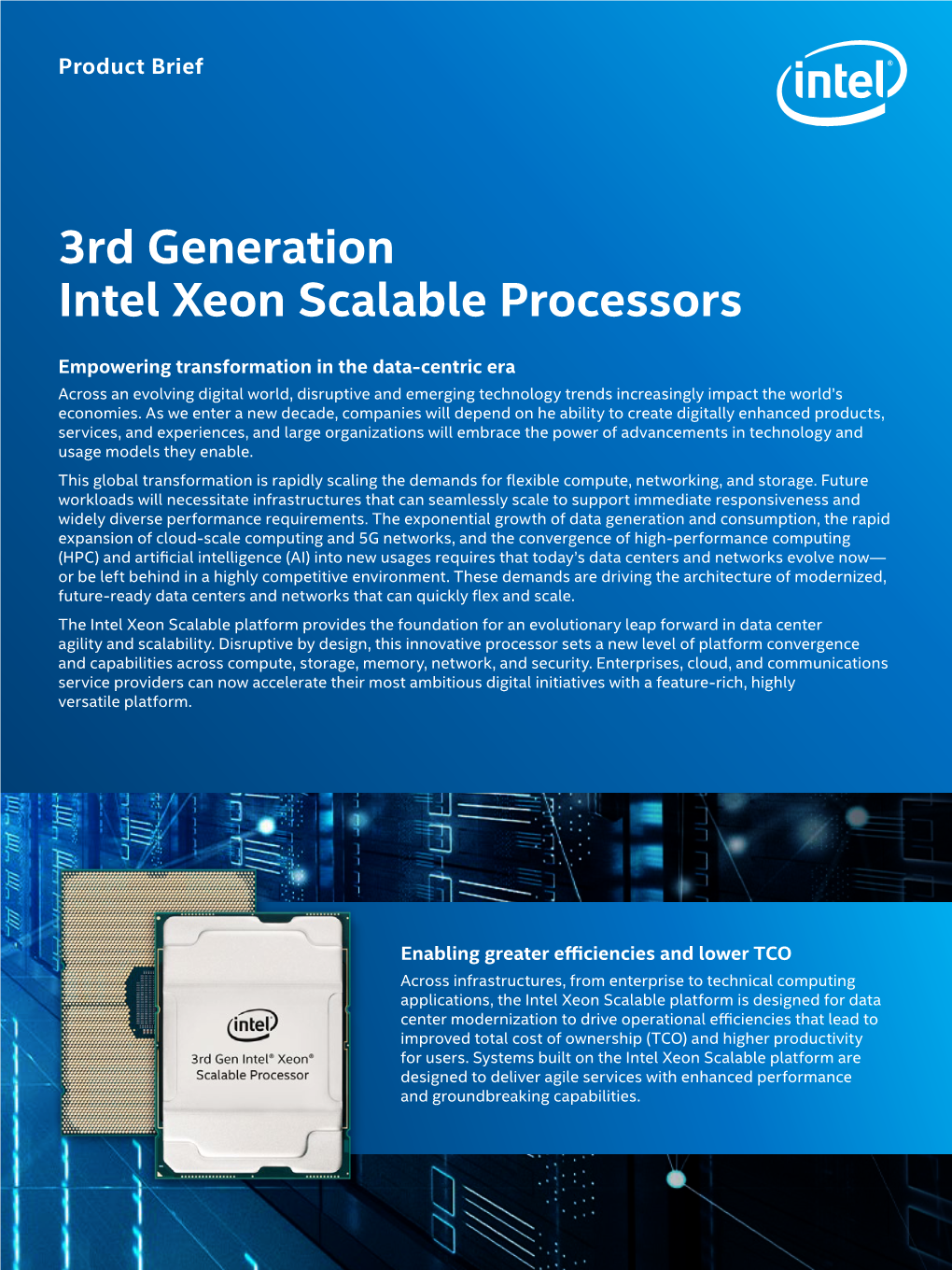 3Rd Generation Intel Xeon Scalable Processors