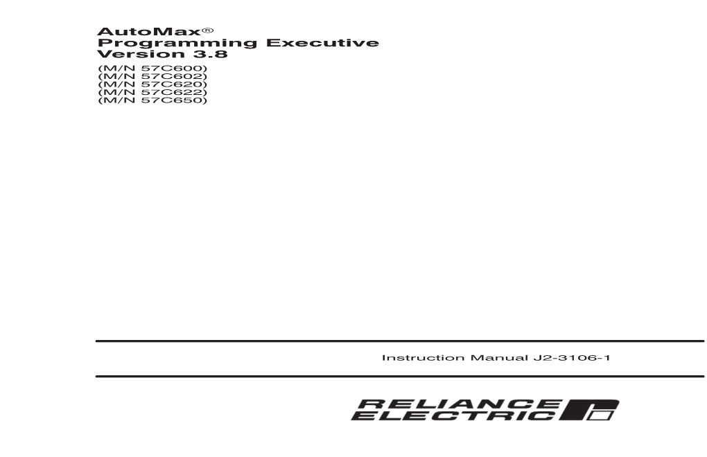 J2-3106-1, Automax Programming Executive Version