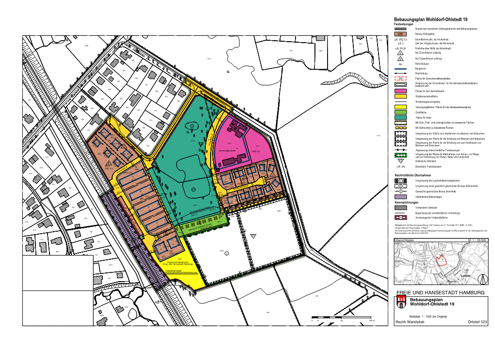 Bebauungsplan Wohldorf-Ohlstedt 19 FREIE UND HANSESTADT