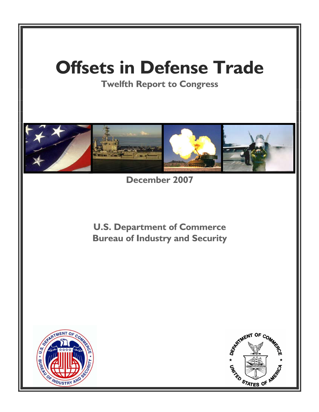 Offsets in Defense Trade Twelfth Report to Congress
