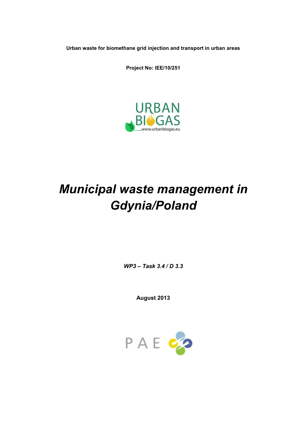 Municipal Waste Managment in Gdynia