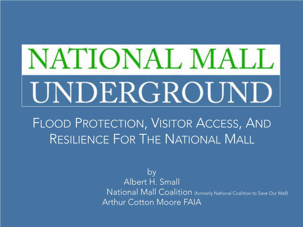 Flood Protection, Visitor Access, and Resilience for the National Mall