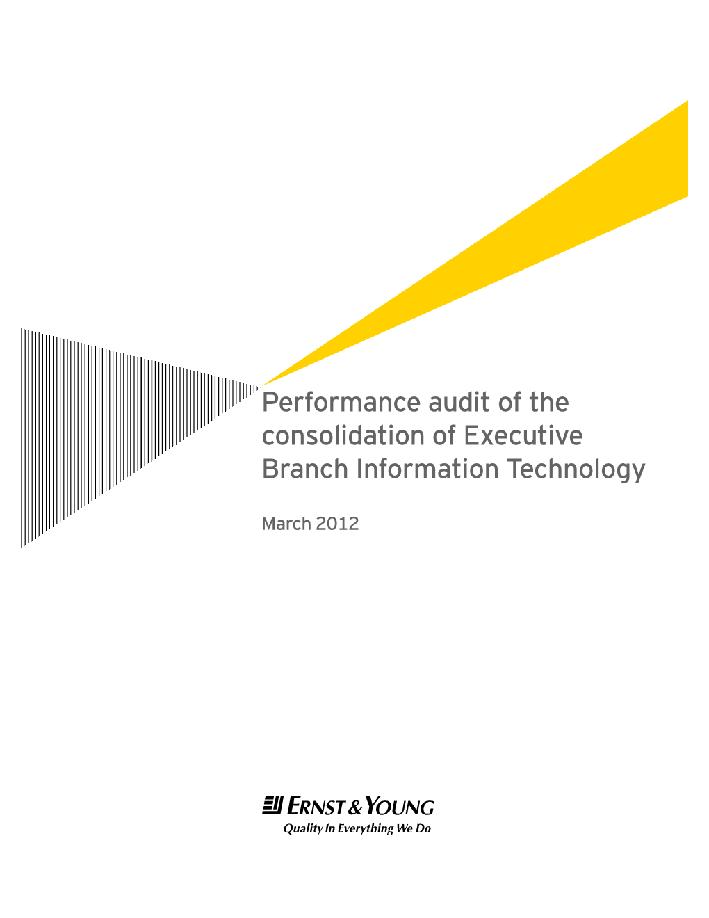 Executive Branch IT Consolidation