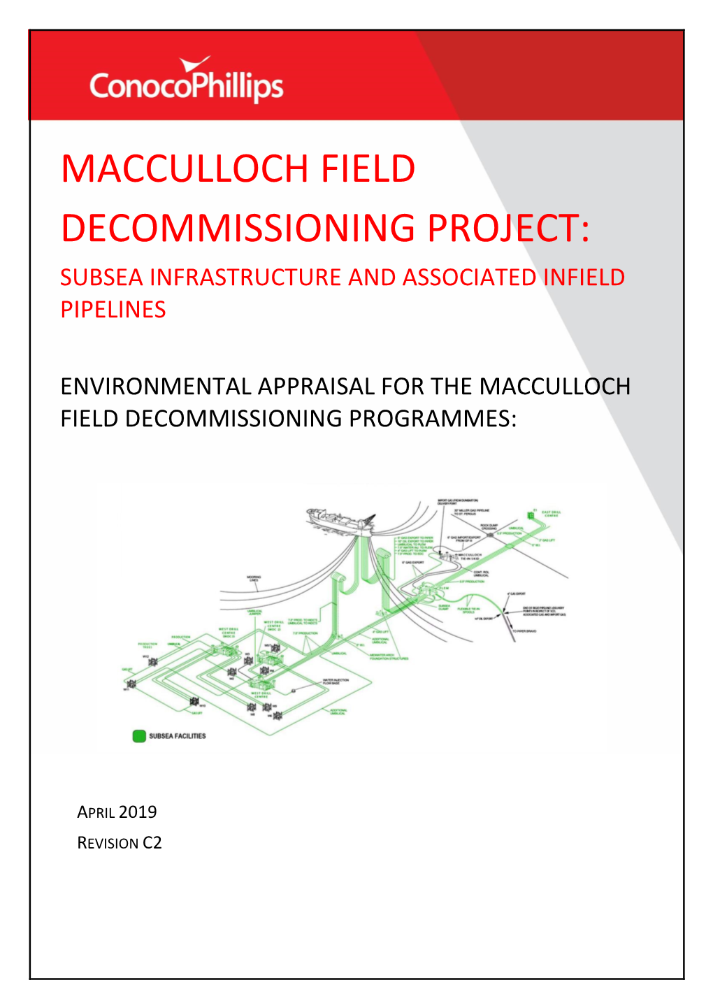 Macculloch Field Decommissioning Project: Subsea Infrastructure and Associated Infield Pipelines