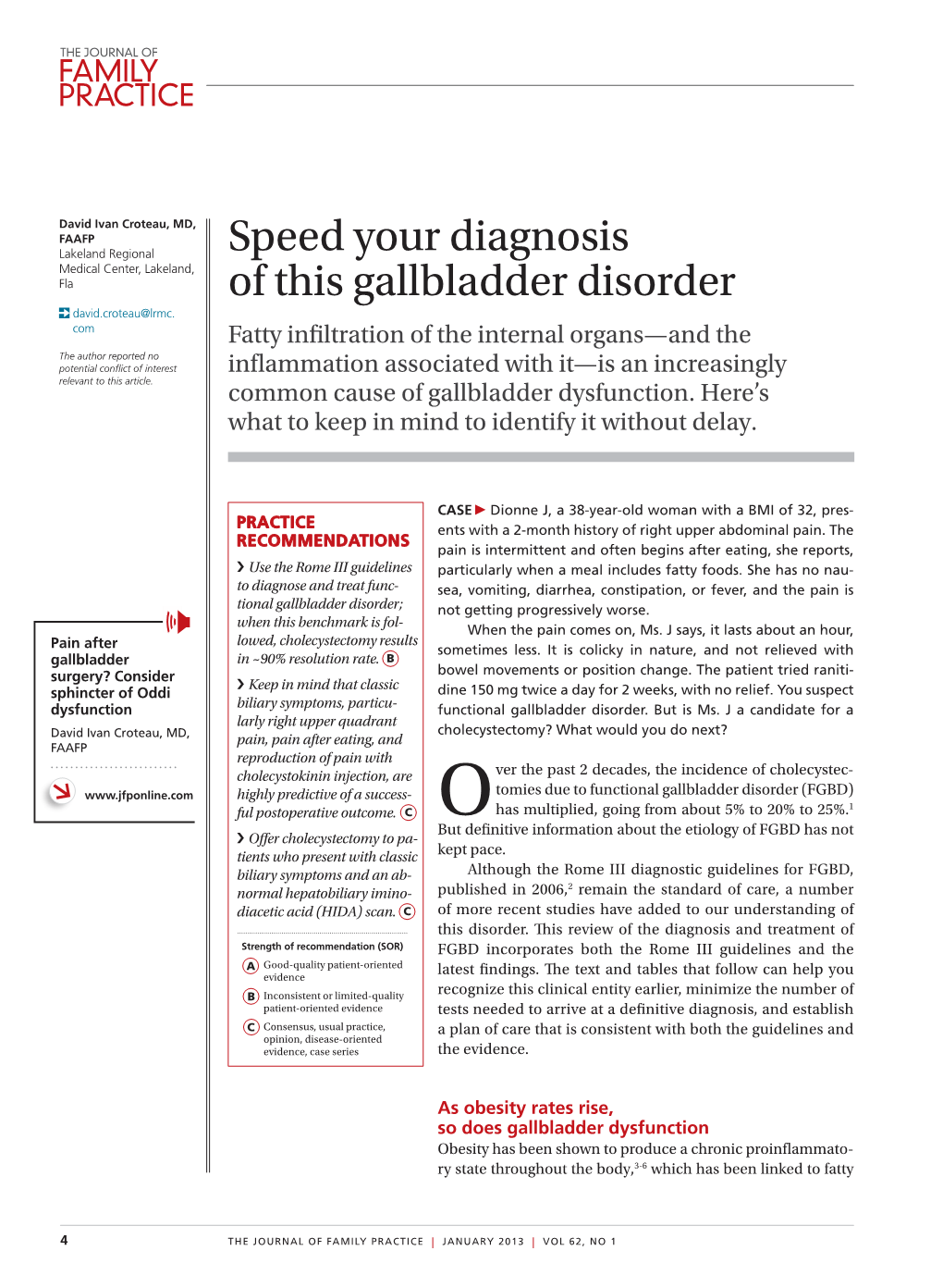 Speed Your Diagnosis of This Gallbladder Disorder