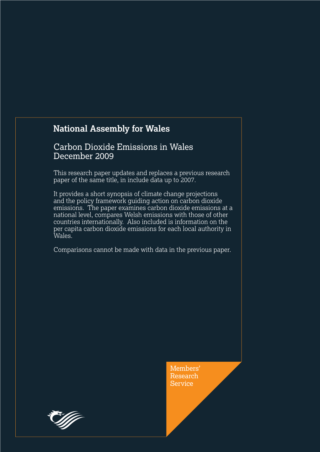 Carbon Dioxide Emissions in Wales December 2009