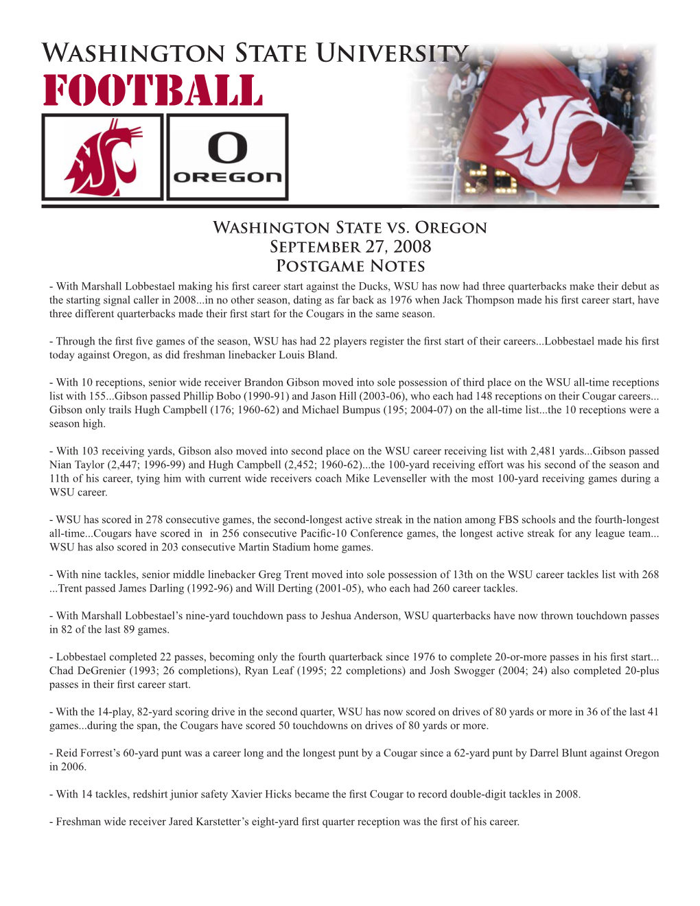 Postgame Notes-Oregon.Indd