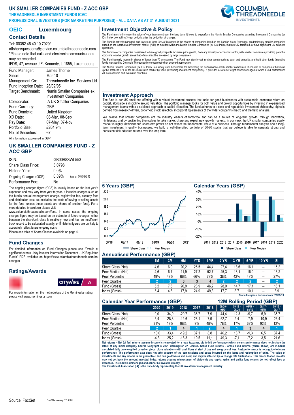 Uk Smaller Companies Fund