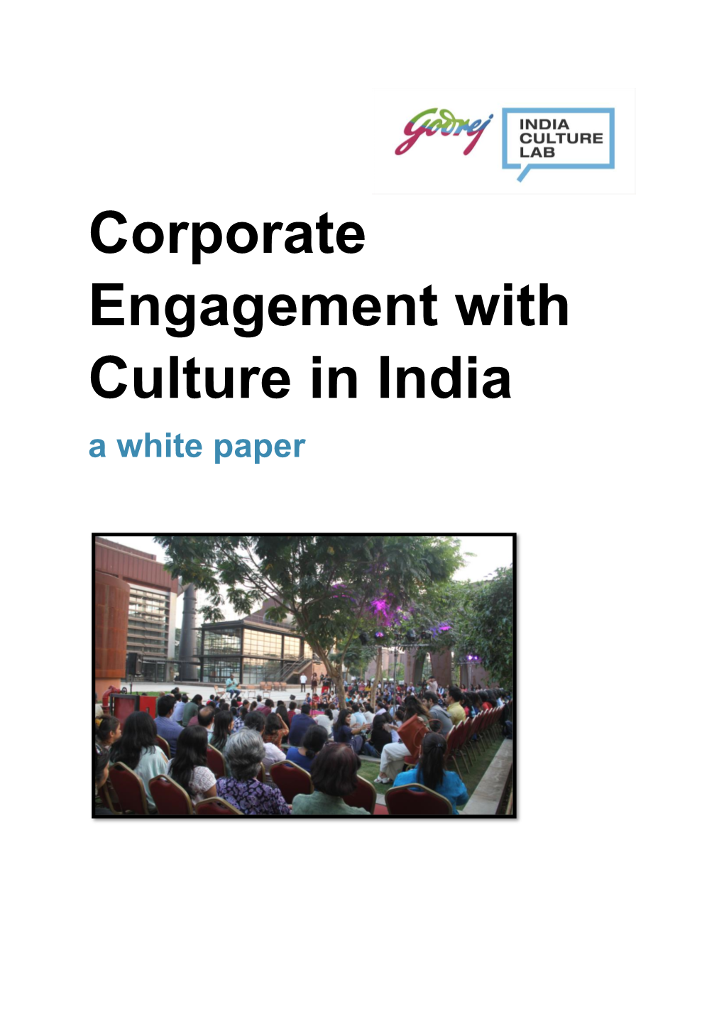 Corporate Engagement with Culture in India