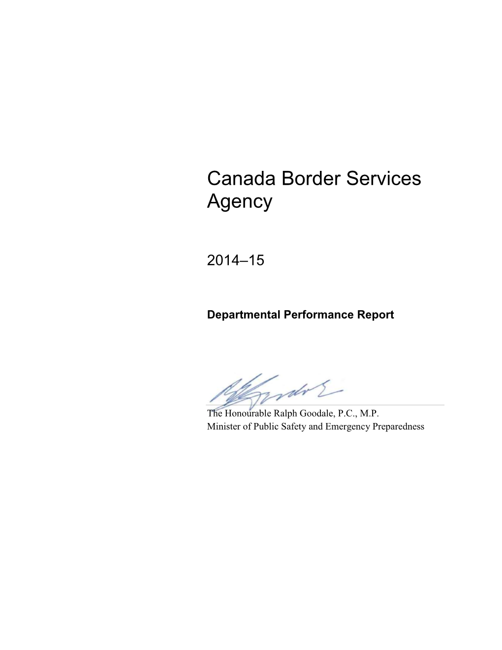 Canada Border Services Agency