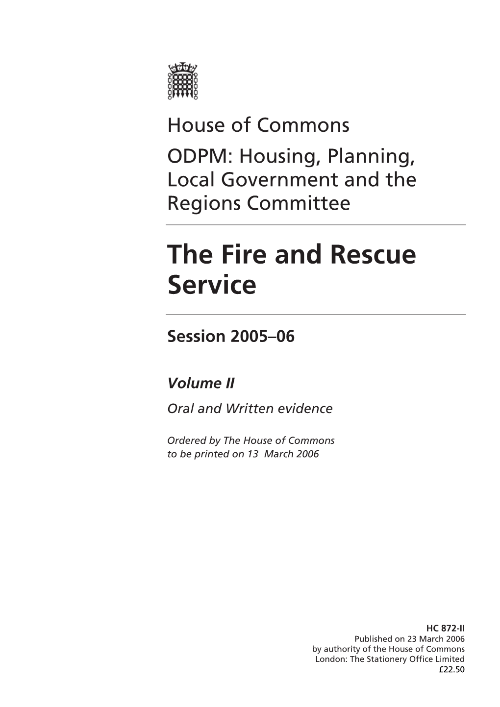 The Fire and Rescue Service