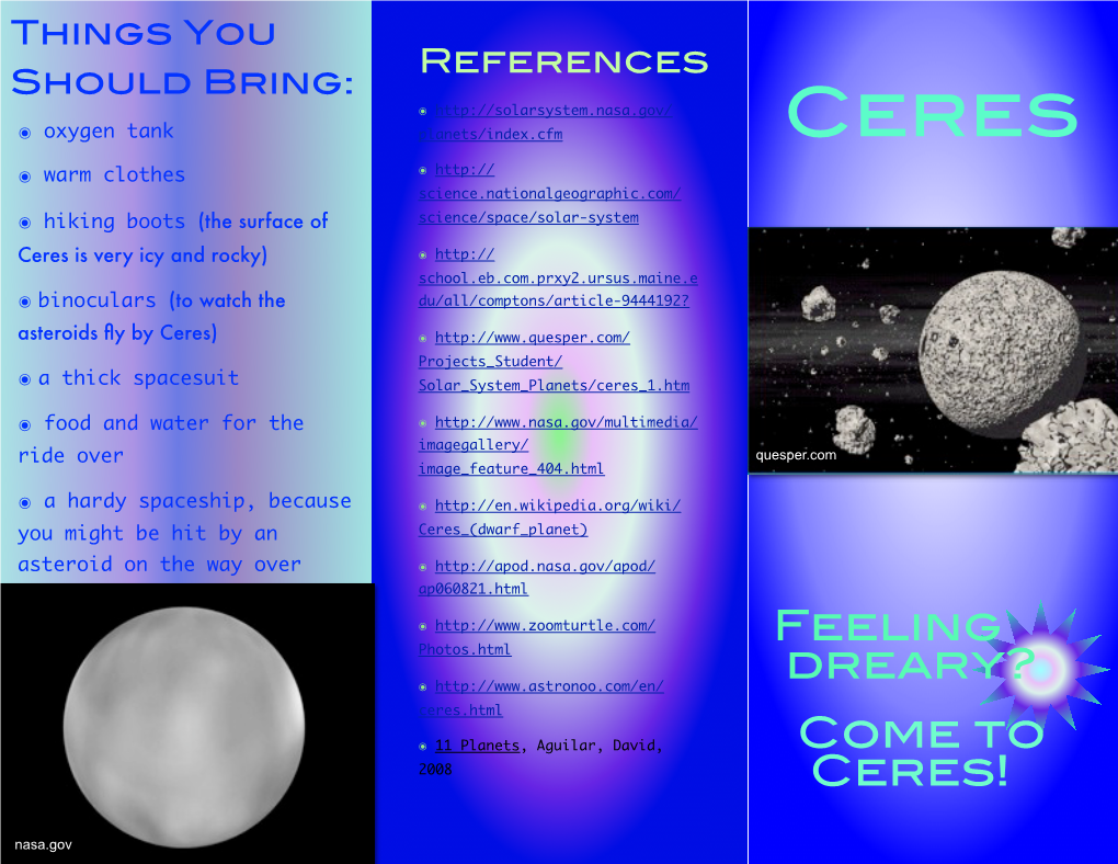 Ceres Brochure