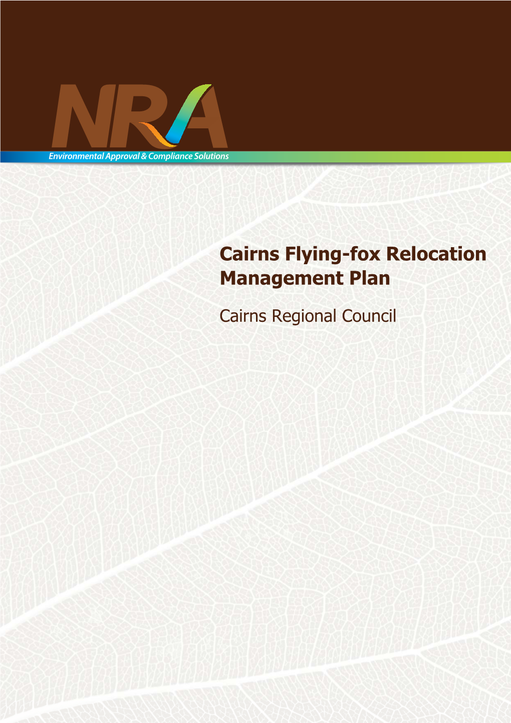 CRC Flying-Fox Relocation Management Plan