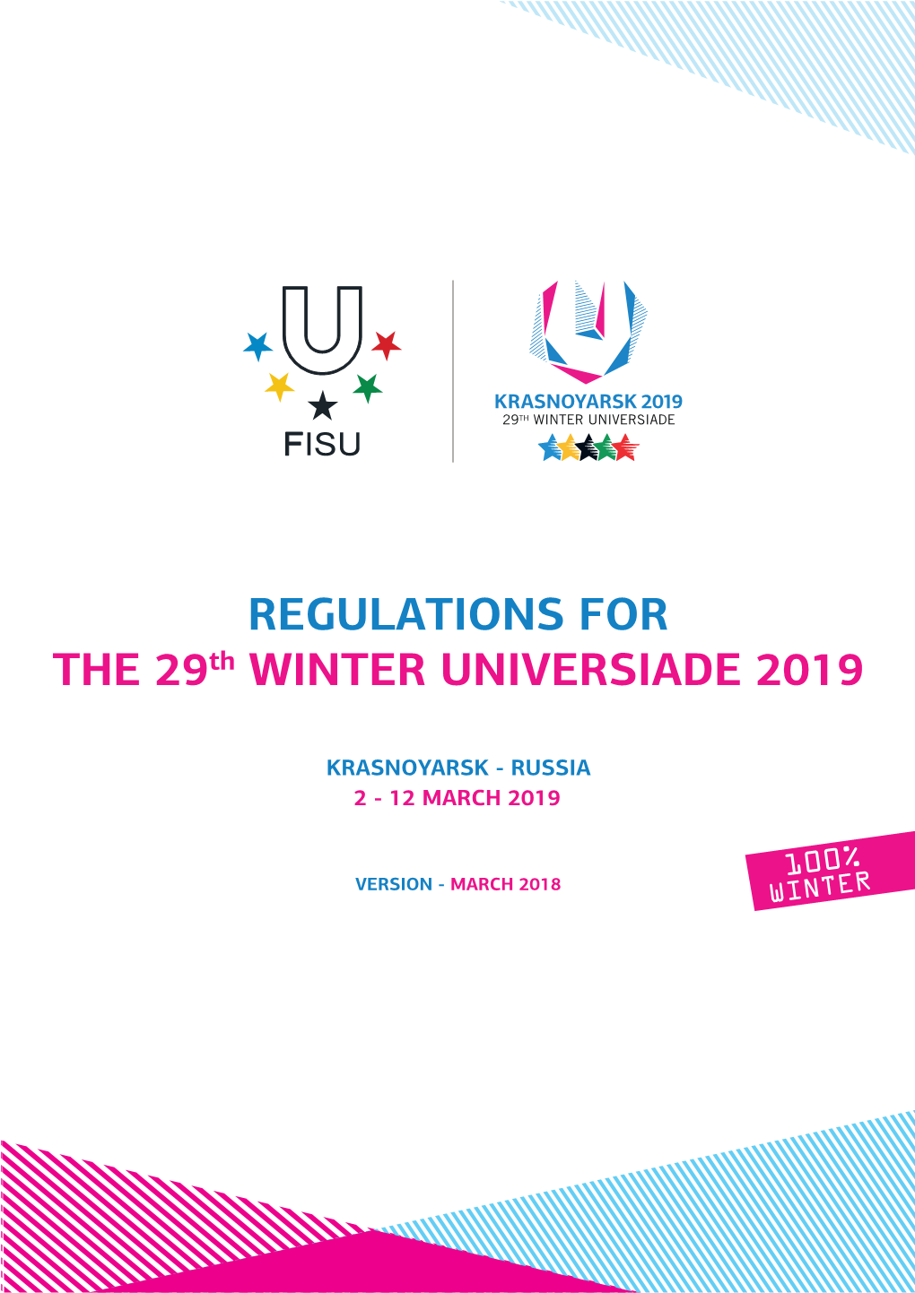 Winter Universiade Technical Regulations