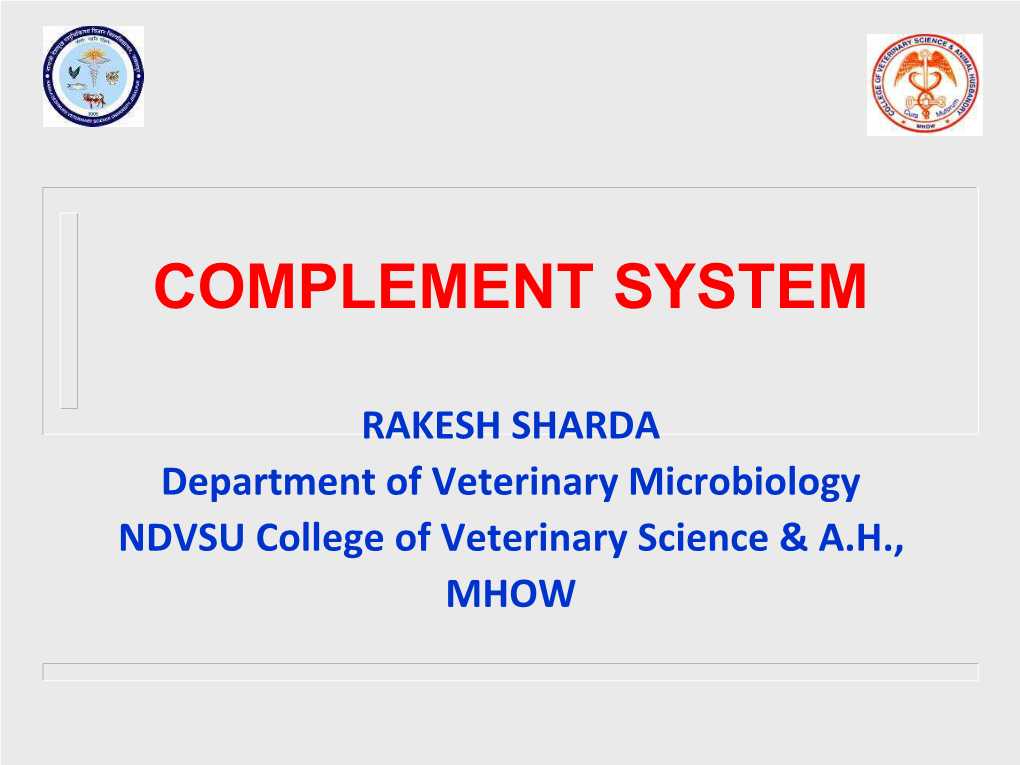 Complement-System.Pdf