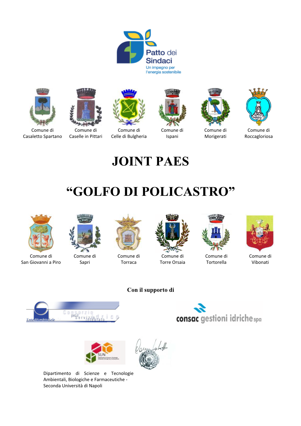 JOINT PAES “Golfo Di Policastro”