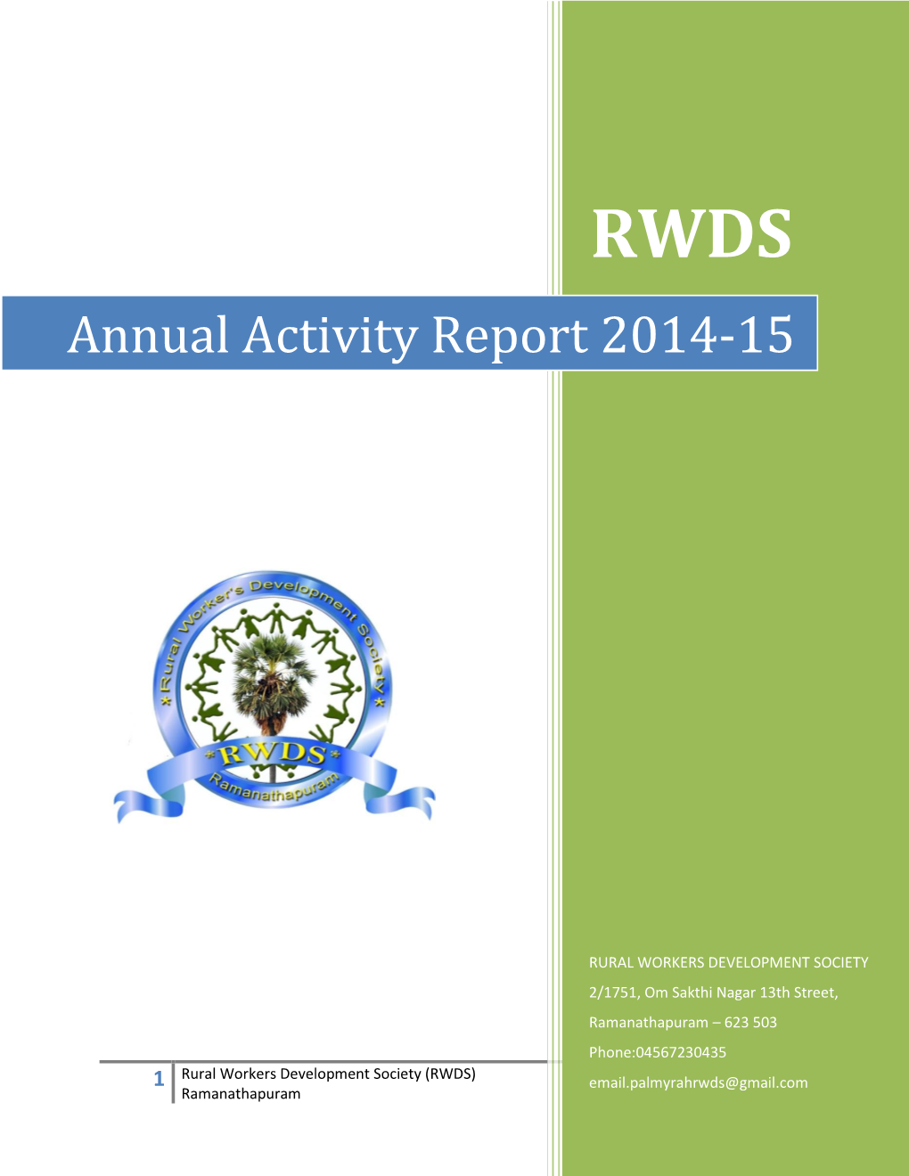 Annual Activity Report 2014-15