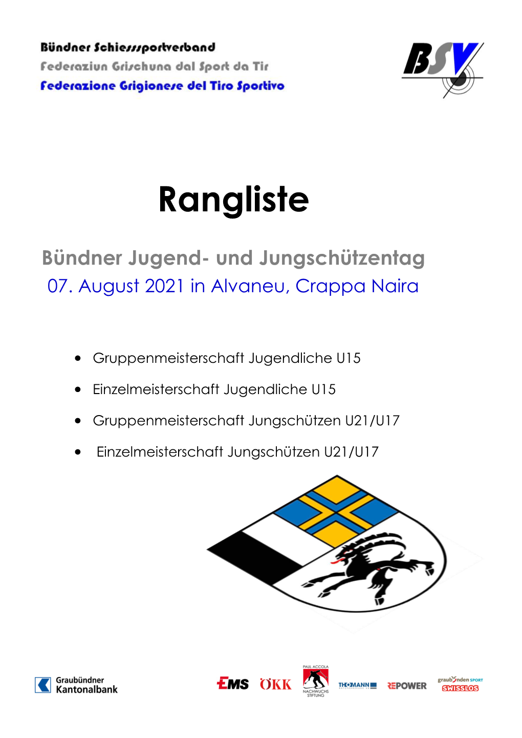 Rangliste Jugend