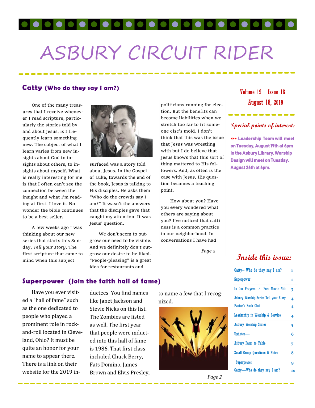 Asbury Circuit Rider 2019-8-18