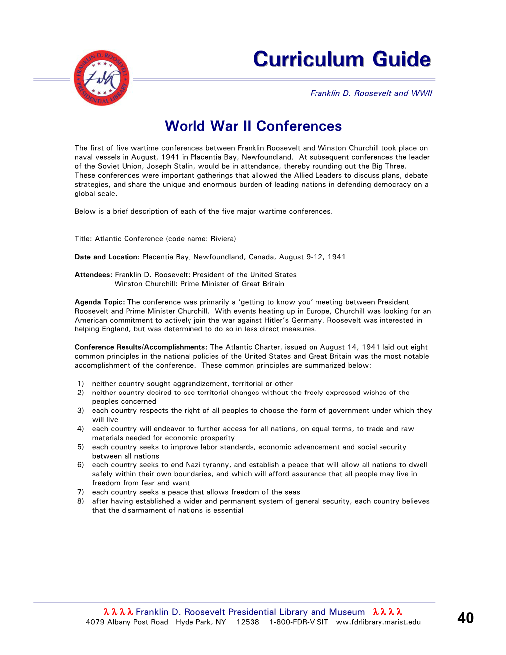 World War II Conferences