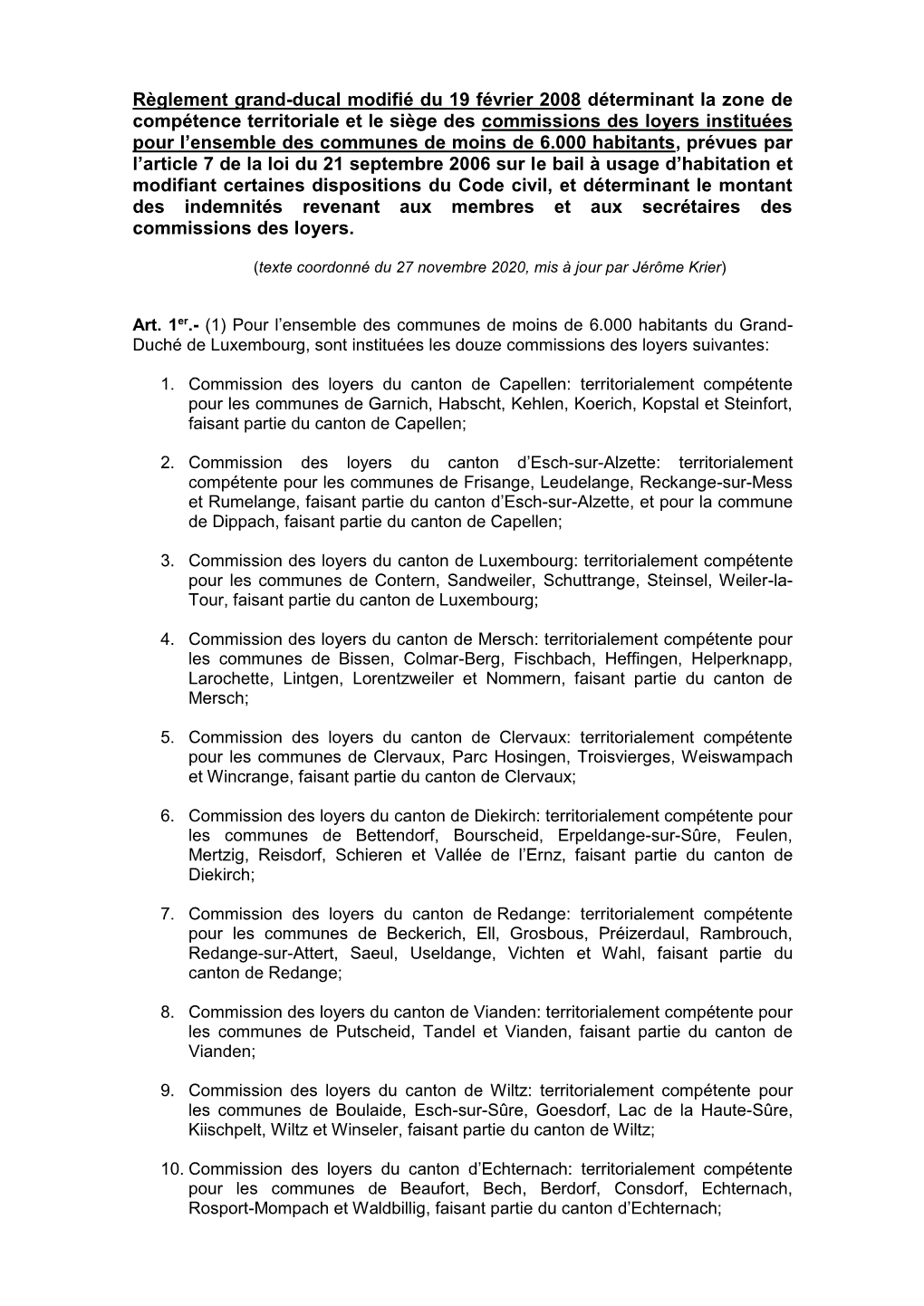 Règlement Grand-Ducal Du 19 Février 2008 (Pdf, 216