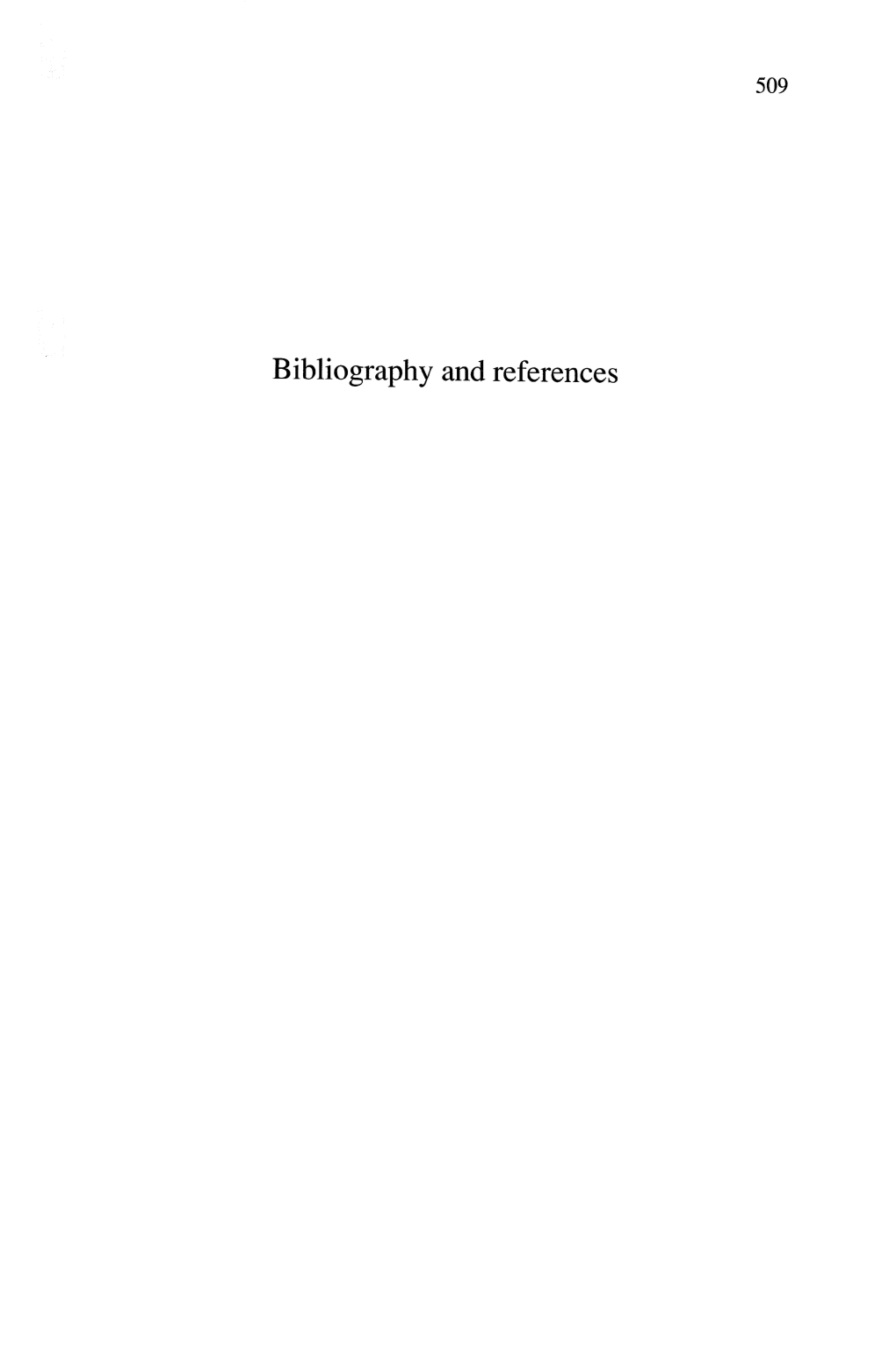 Bibliography and References 510