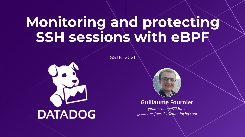 Monitoring and Protecting SSH Sessions with Ebpf