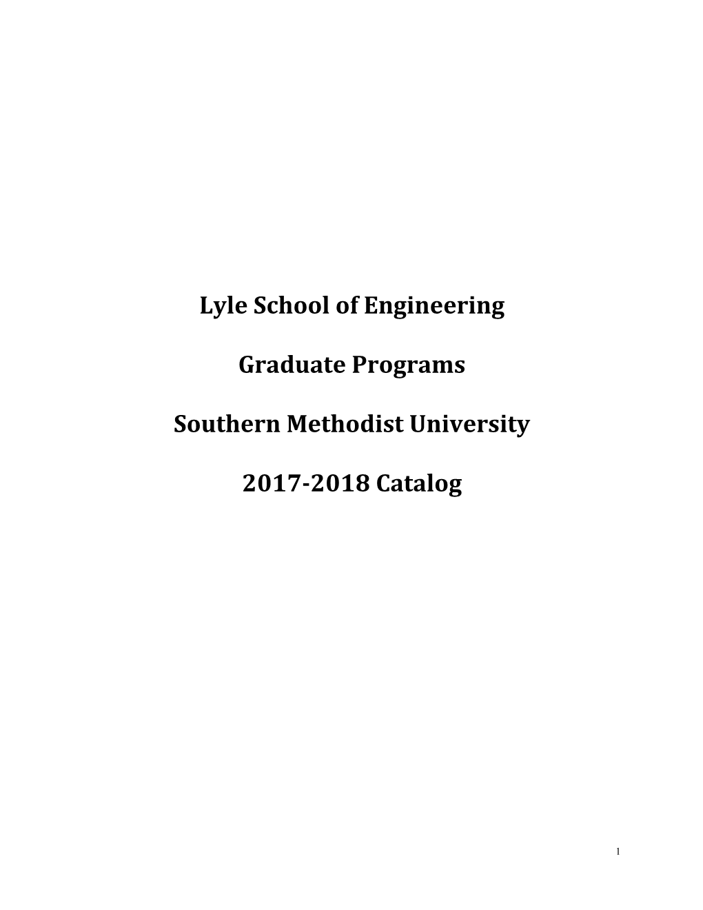 Lyle School of Engineering Graduate Programs Southern Methodist