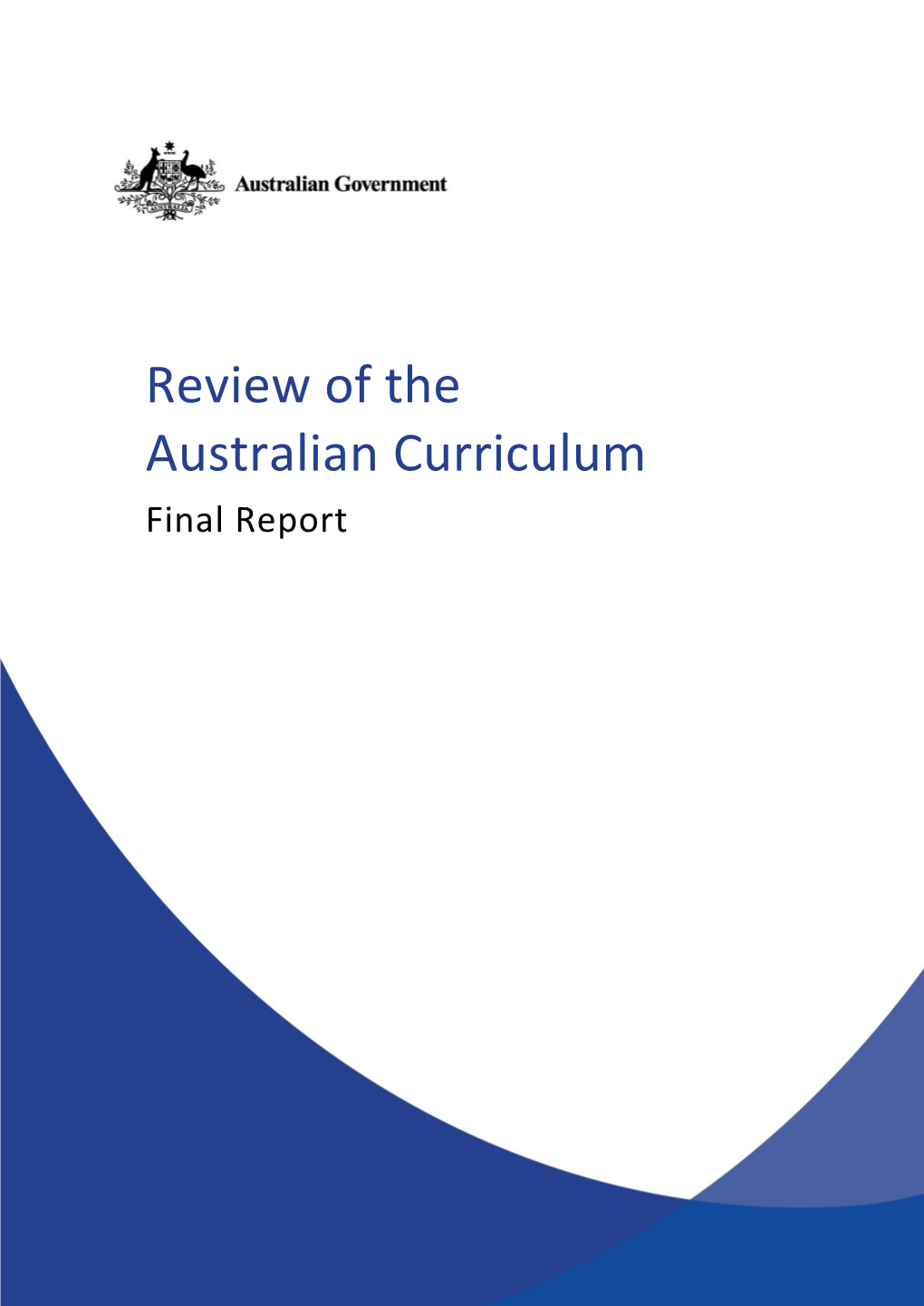 Review of the Australian Curriculum Final Report