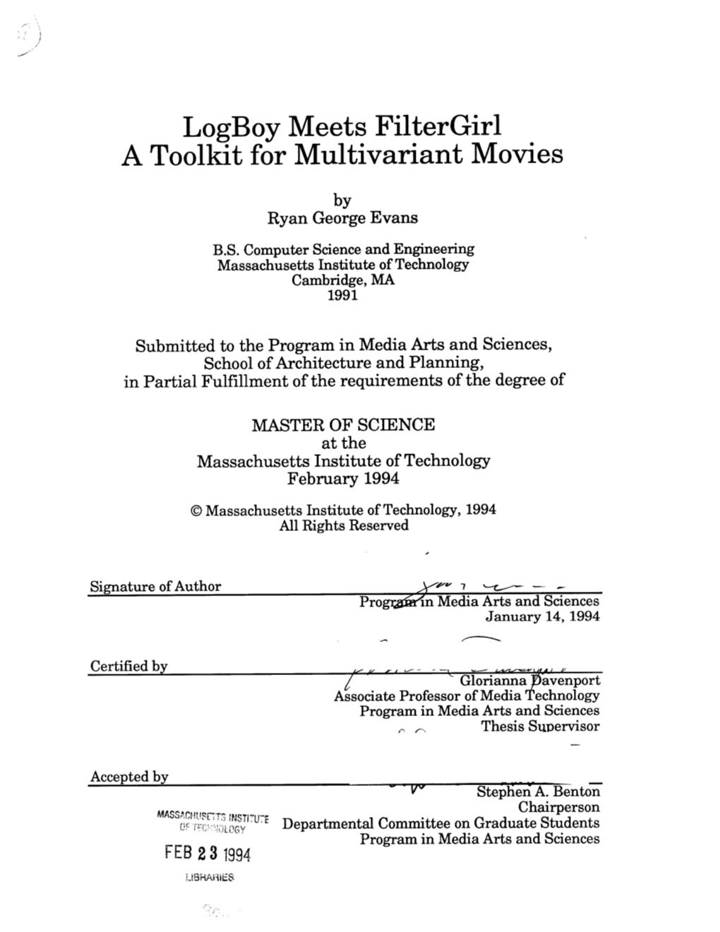 Logboy Meets Filtergirl a Toolkit for Multivariant Movies