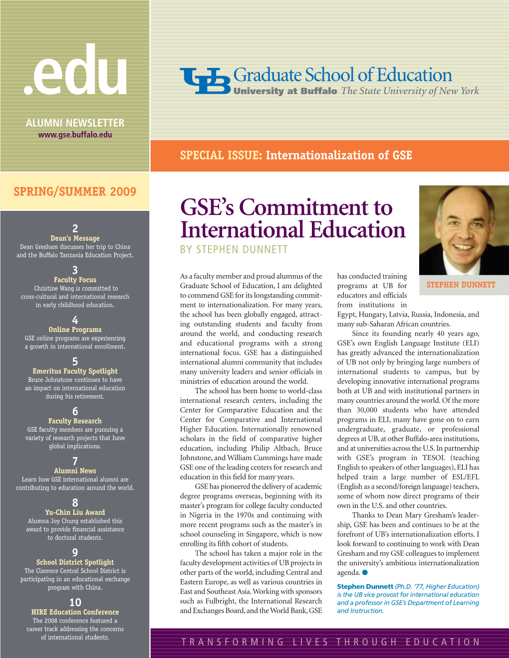 GSE's Commitment to International Education