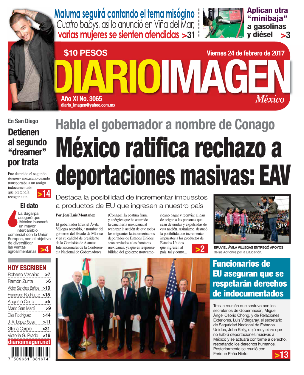 DIARIO IMAGEN MEXICO Es Una Publicación Editada Por JOSE LUIS MONTAÑEZ AGUILAR E Impresa Por Editorial Tanya, S.A