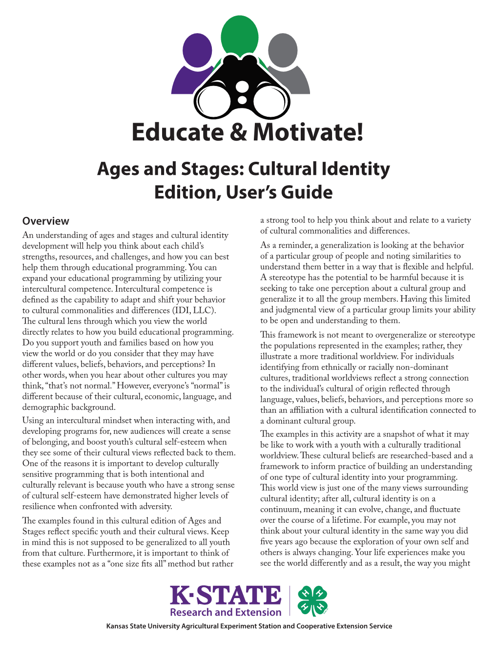 4H1097 Educate and Motivate: Ages and Stages