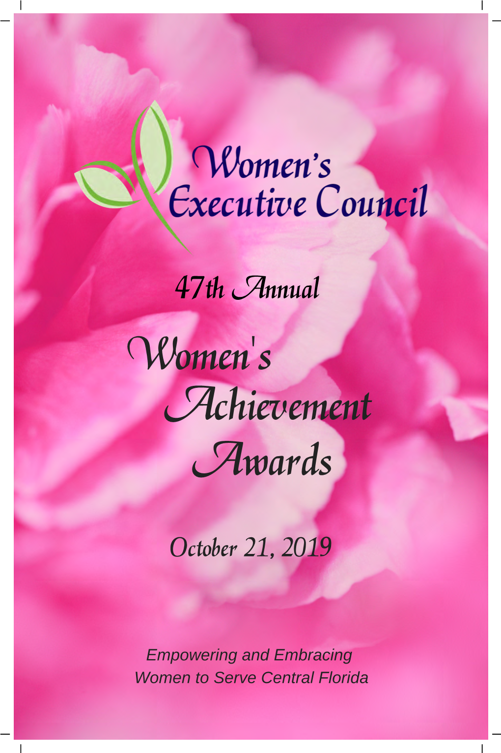 47Th Annual Woman's Acheivement Awards Program