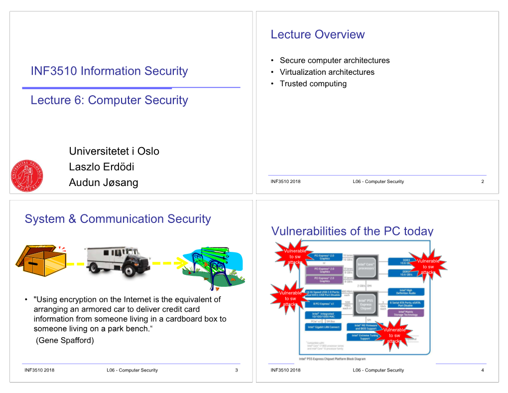INF3510 Information Security Lecture 6