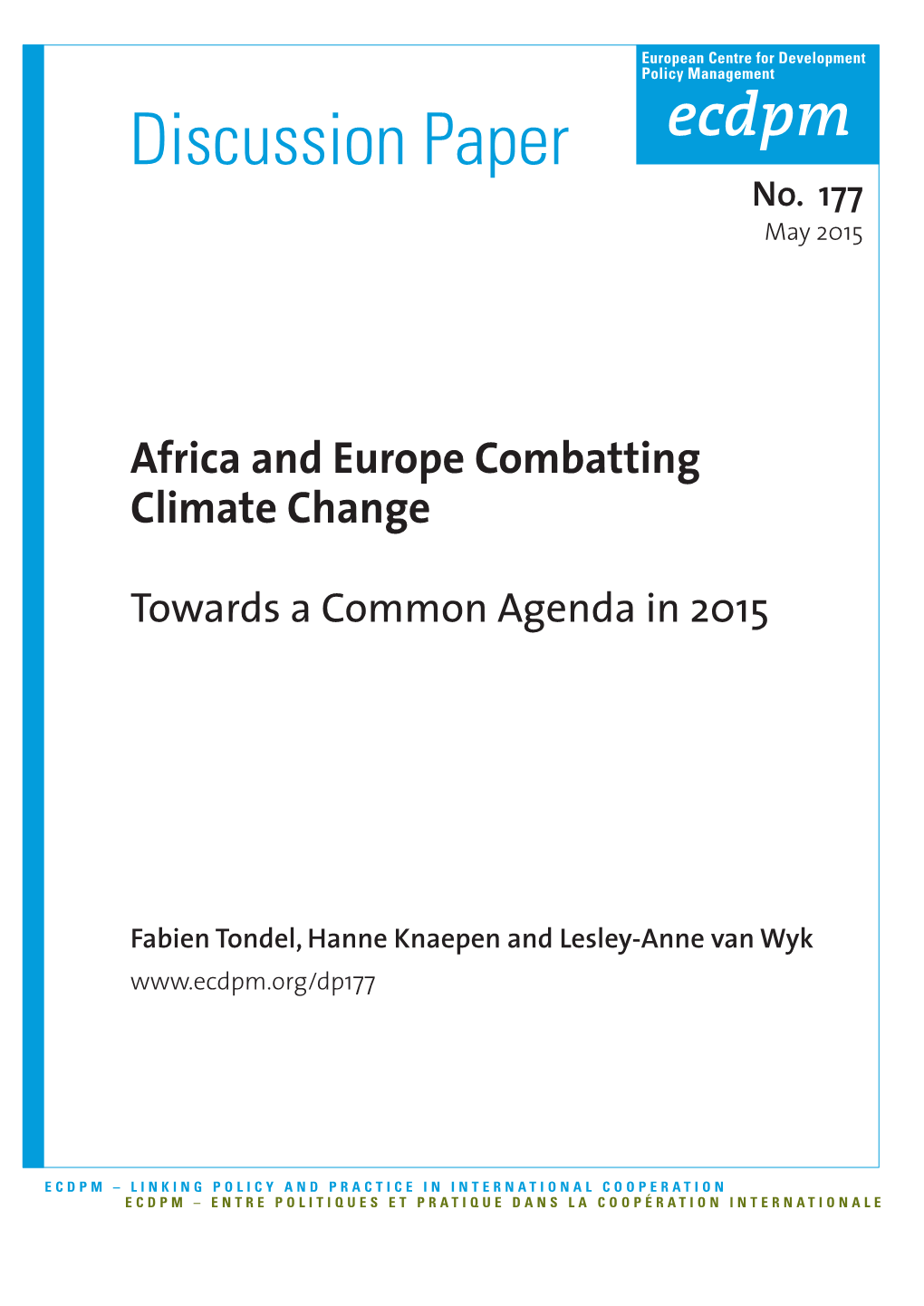 Africa and Europe Combatting Climate Change
