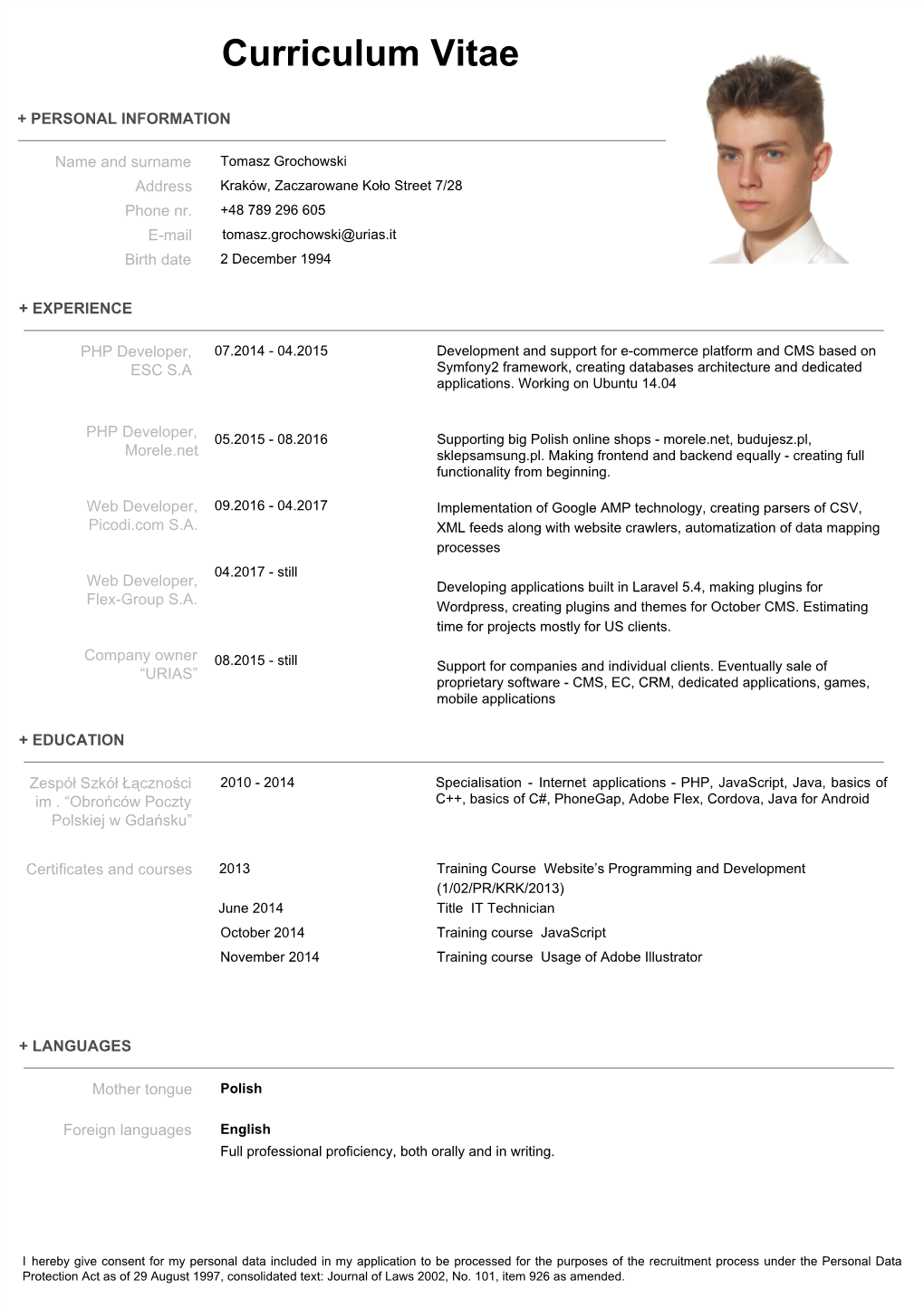 Curriculum Vitae