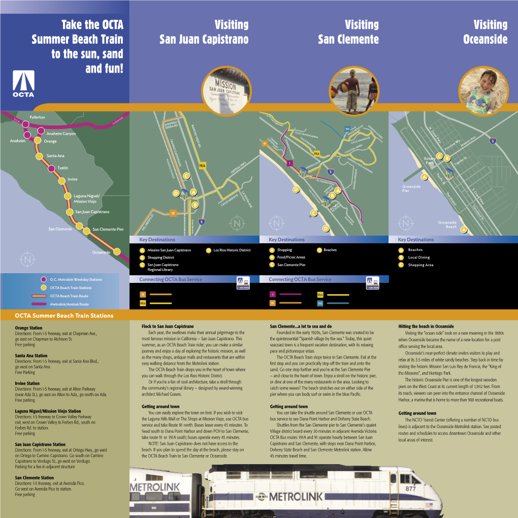 Take the OCTA Summer Beach Train to the Sun