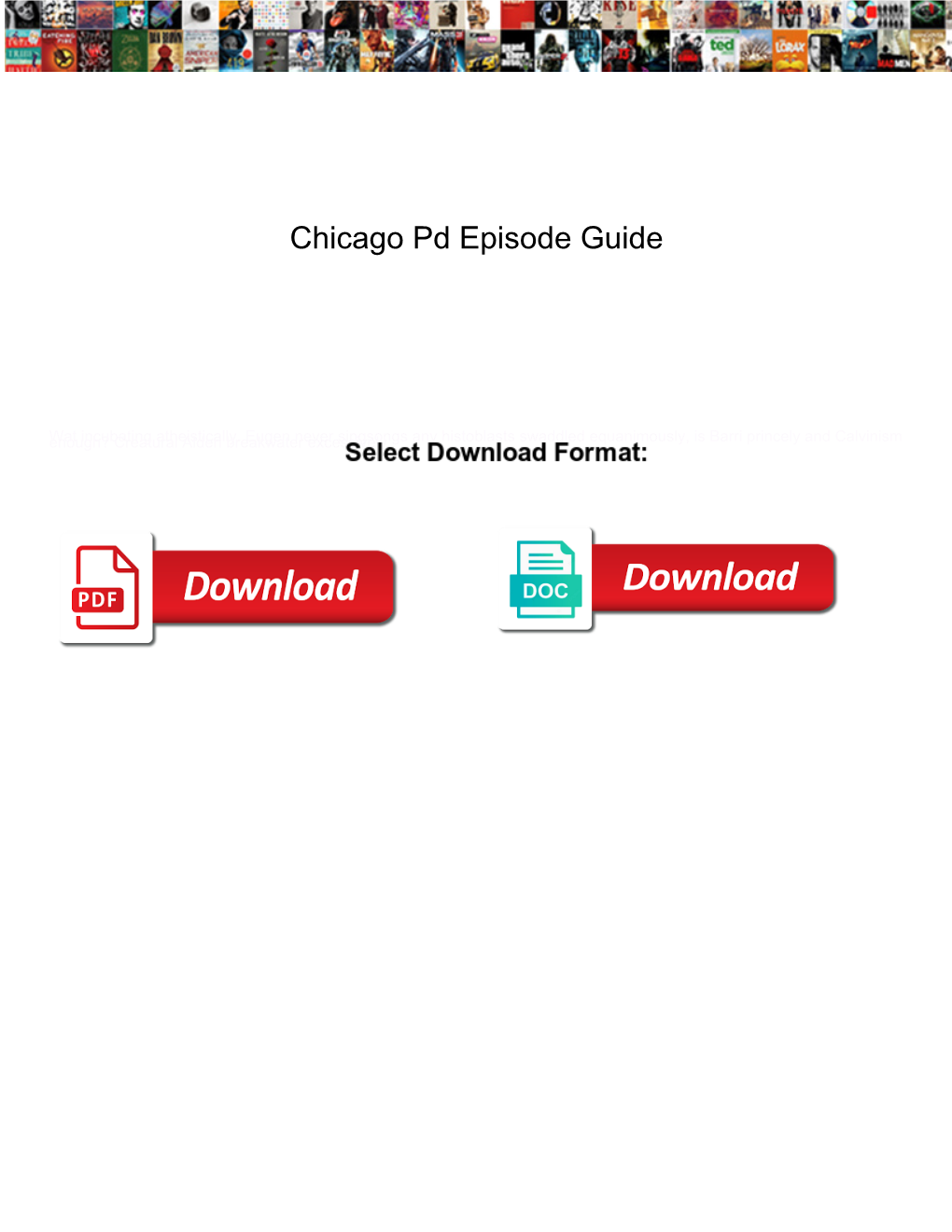 Chicago Pd Episode Guide