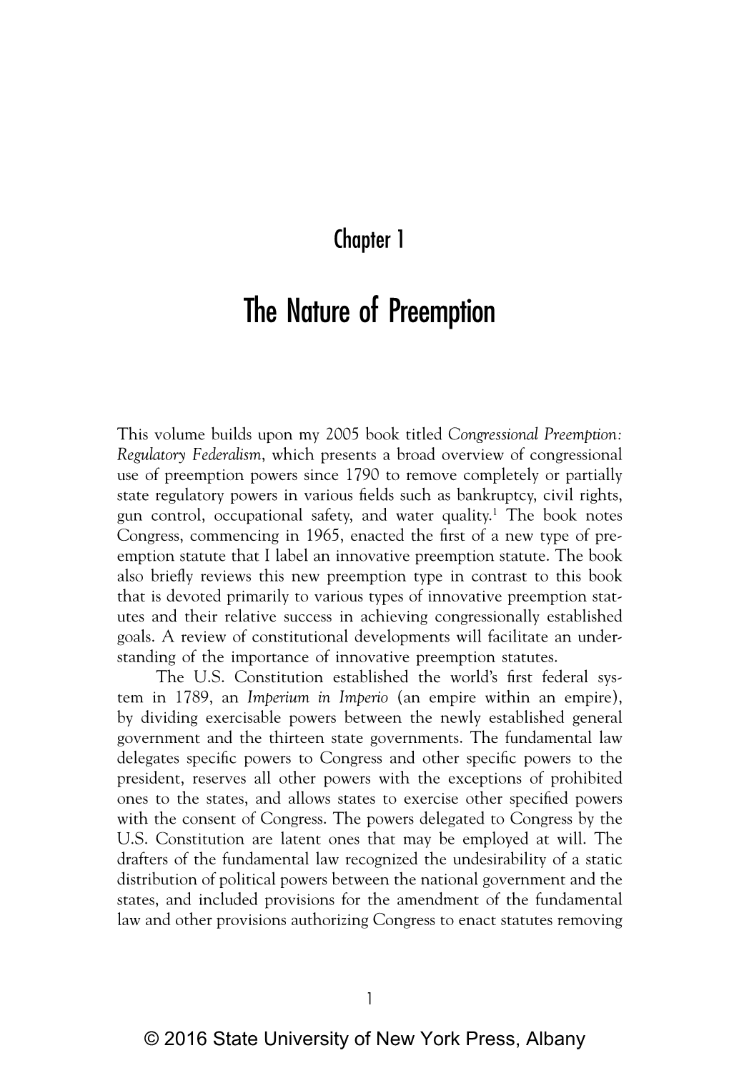 The Nature of Preemption