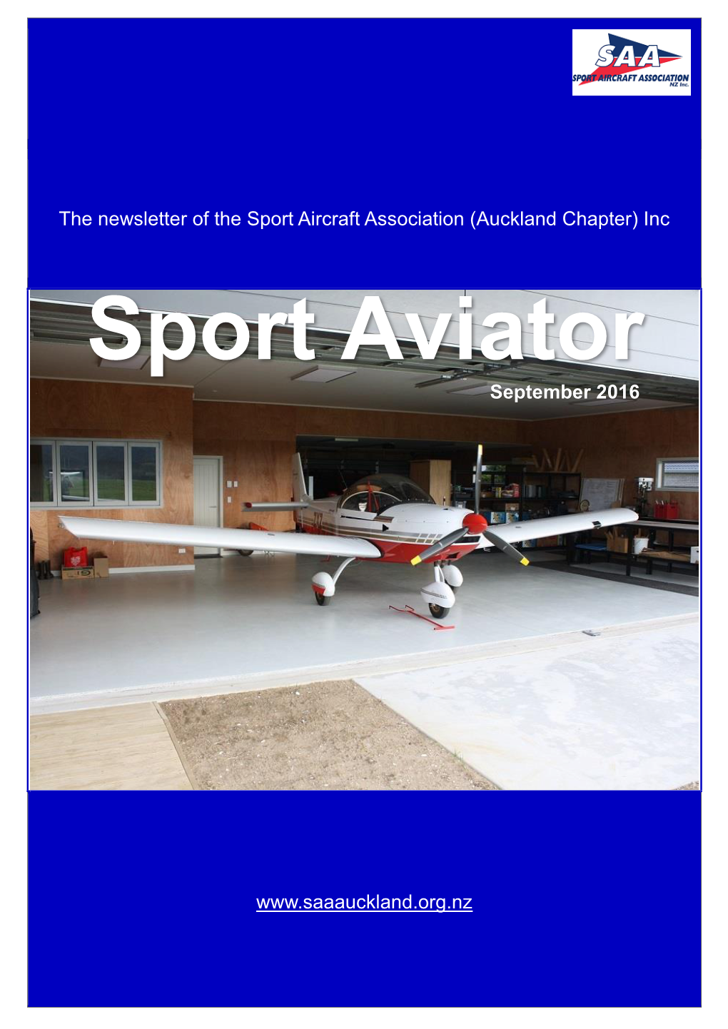 Newsletter of the Sport Aviation Association (Auckland Chapter)