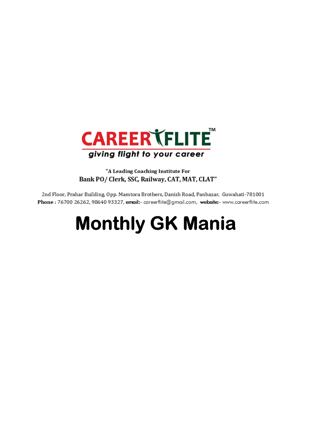 Monthly GK Mania