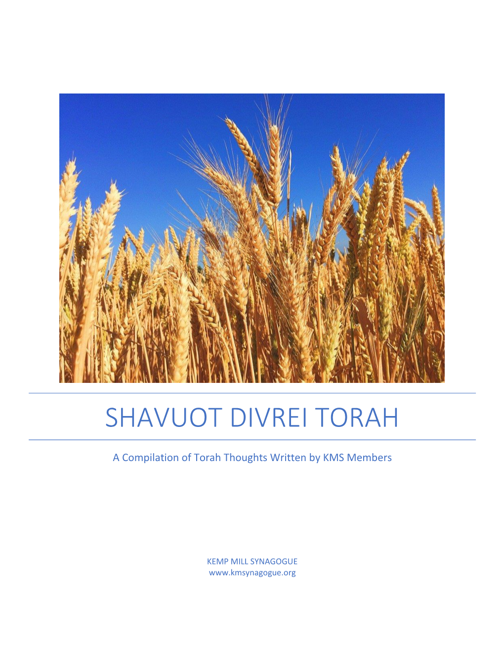 Shavuot Divrei Torah