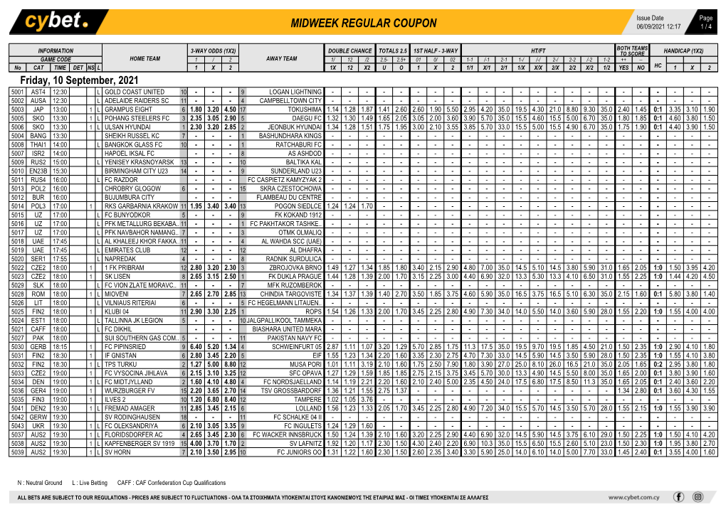 Midweek Regular Coupon 06/09/2021 12:17 1 / 4